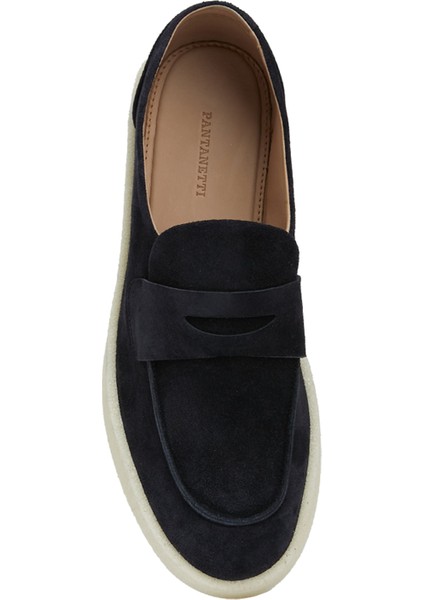 Lacivert Erkek Deri Loafer