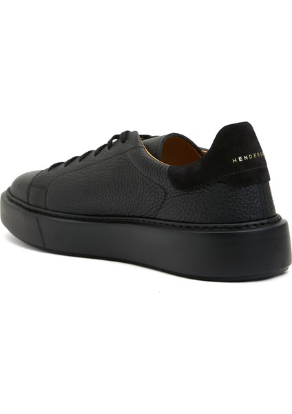Siyah Erkek Deri Sneaker