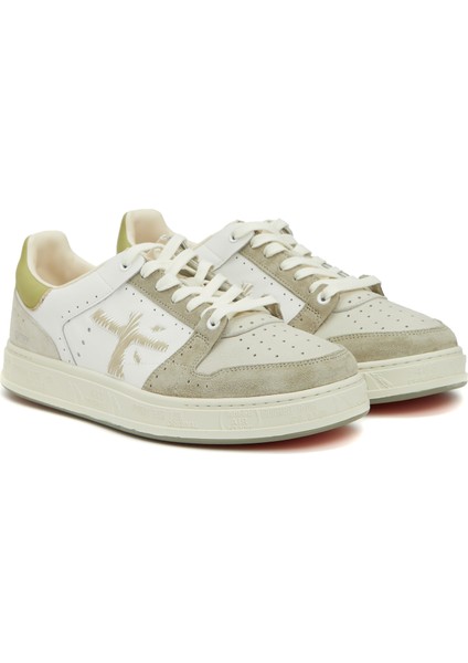 Quinn Beyaz Erkek Deri Sneaker