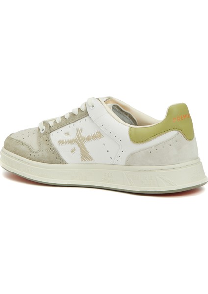 Quinn Beyaz Erkek Deri Sneaker