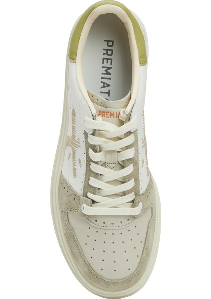 Quinn Beyaz Erkek Deri Sneaker