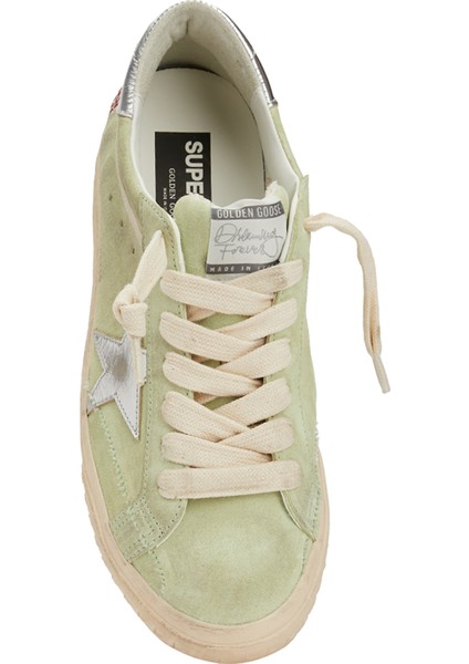Super Star Yeşil Erkek Deri Sneaker fırsatları