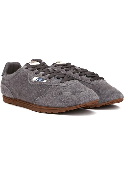 Antrasit Erkek Deri Sneaker
