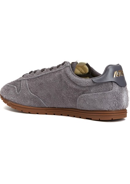 Antrasit Erkek Deri Sneaker