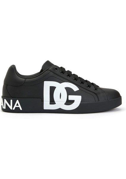 Siyah Erkek Deri Sneaker
