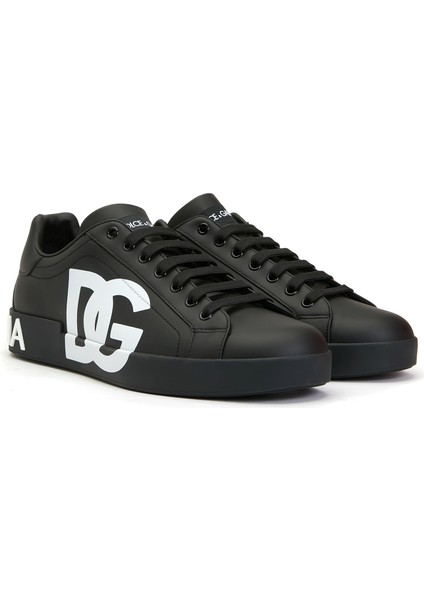 Siyah Erkek Deri Sneaker