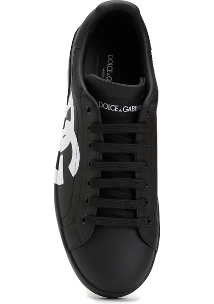 Siyah Erkek Deri Sneaker