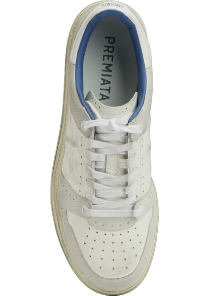 Quinn Beyaz Erkek Deri Sneaker