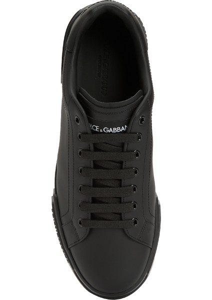 Siyah Erkek Deri Sneaker