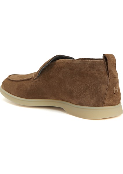 Bej Erkek Süet Loafer