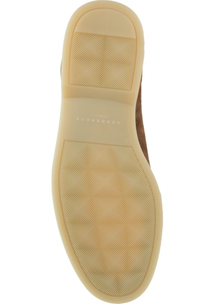 Bej Erkek Süet Loafer