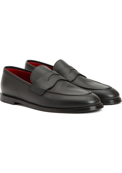 Lacivert Erkek Deri Loafer