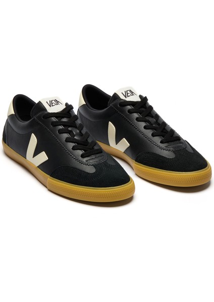 Volley Siyah Erkek Deri Sneaker