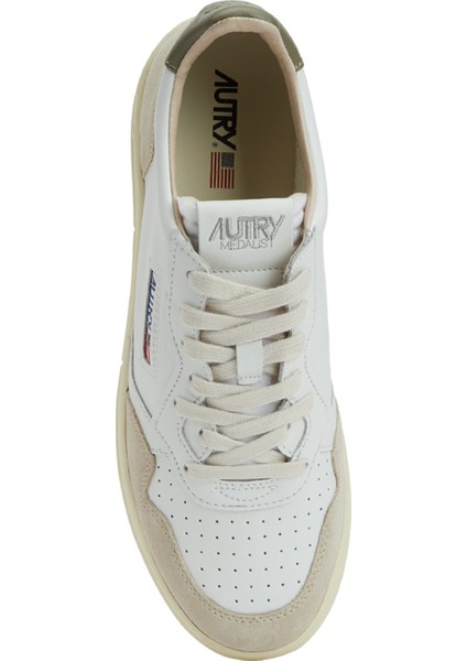 Beyaz Erkek Deri Sneaker