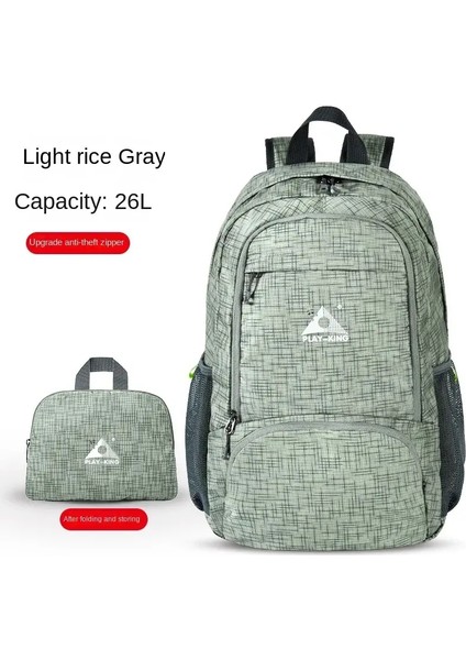 Cilt Çantası Açık Mekan Seyahat Katlanabilir Hafif Eğlence Spor Kampı Sırt Çantası Yürüyüş ve Dağcı Sıçrama Anti Su Rengi: Big-6 (Yurt Dışından)