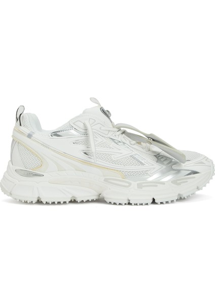Beyaz File Dokulu Erkek Sneaker