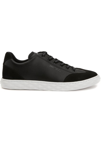 Diamond Flex Siyah Erkek Deri Sneaker
