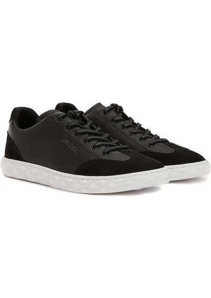Diamond Flex Siyah Erkek Deri Sneaker