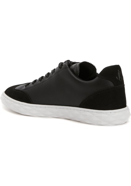 Diamond Flex Siyah Erkek Deri Sneaker