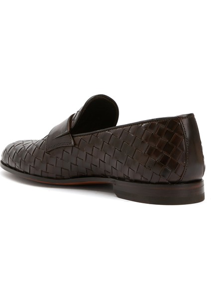 Koyu Kahverengi Erkek Deri Loafer modelleri