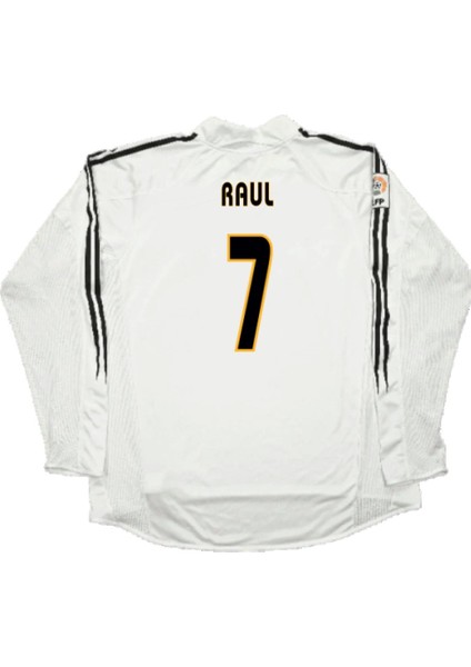 Real Madrid Los Galacticos #7 Raúl González Futbol Forması Uzun Kollu