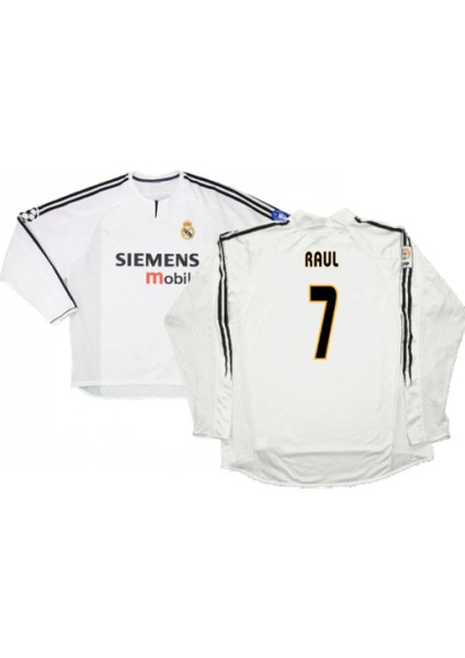 Real Madrid Los Galacticos #7 Raúl González Futbol Forması Uzun Kollu fiyatları