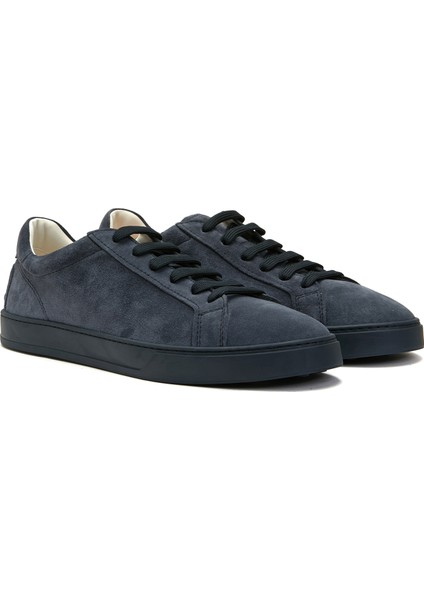 Lacivert Erkek Deri Sneaker