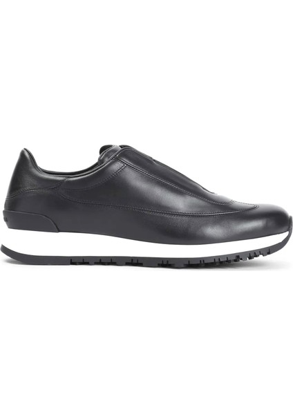 Siyah Erkek Deri Sneaker
