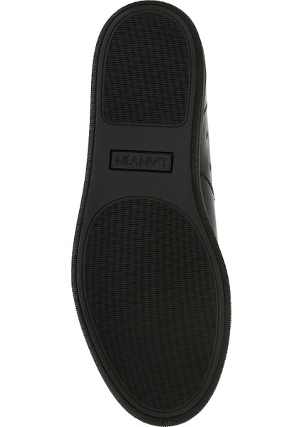 Siyah Erkek Deri Sneaker