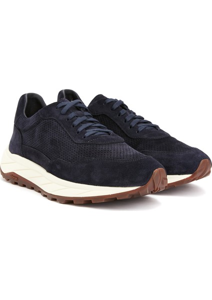 Sirio Lacivert Erkek Süet Sneaker