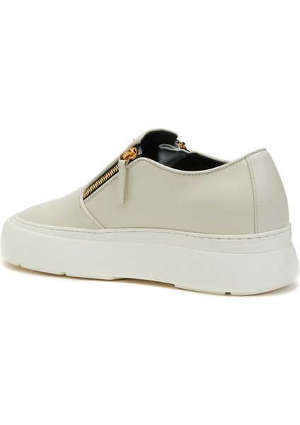 Kırık Beyaz Erkek Deri Sneaker modelleri