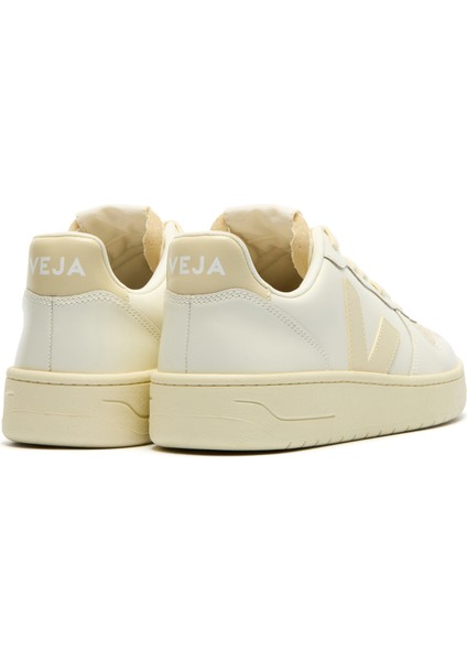 V-10 Beyaz Erkek Deri Sneaker