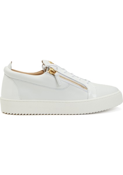 Beyaz Erkek Deri Sneaker