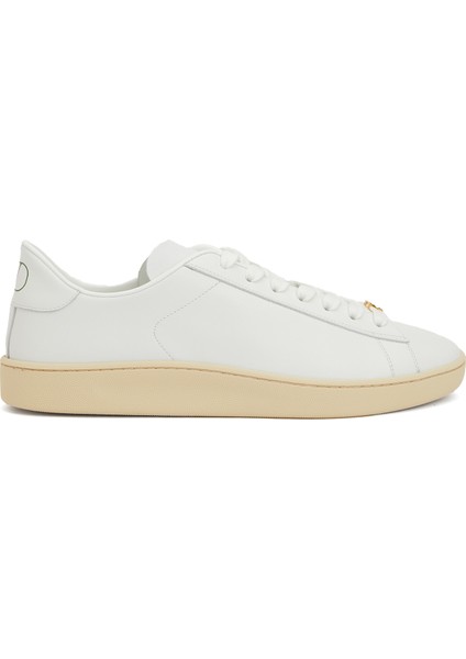 Beyaz Erkek Deri Sneaker