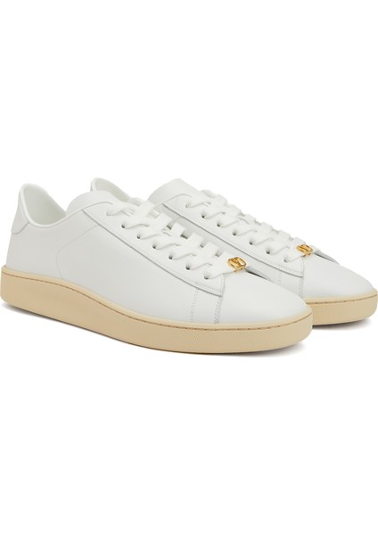 Beyaz Erkek Deri Sneaker