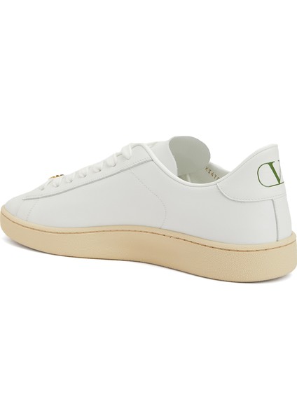 Beyaz Erkek Deri Sneaker