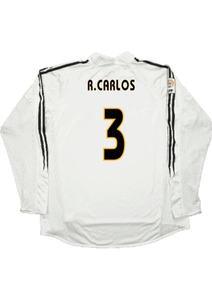 Real Madrid Los Galacticos #3 R. Carlos Futbol Forması Uzun Kollu