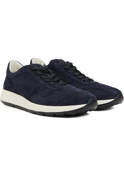 Lacivert Erkek Deri Sneaker