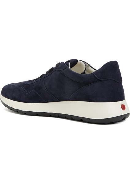Lacivert Erkek Deri Sneaker