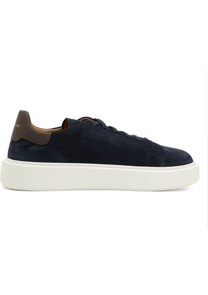 Lacivert Erkek Deri Sneaker
