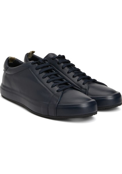 Essence Mavi Erkek Deri Sneaker