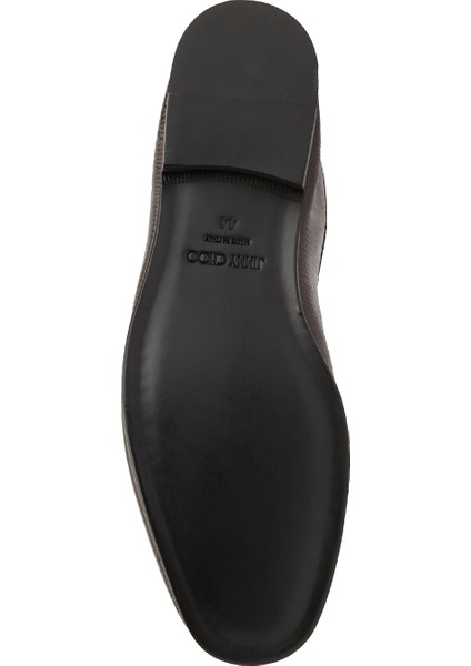 Koyu Kahverengi Erkek Deri Loafer