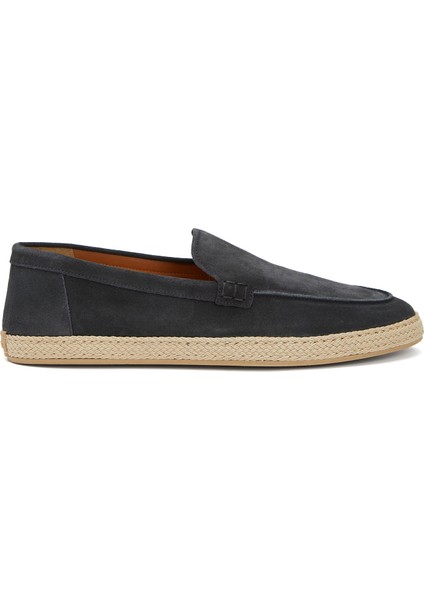 Lacivert Erkek Süet Loafer