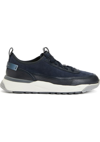 Lacivert Erkek Deri Sneaker