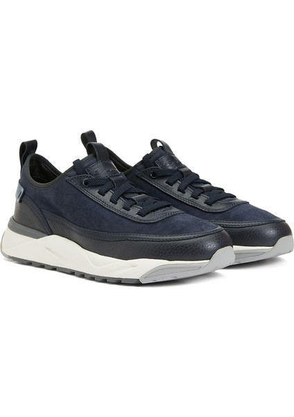 Lacivert Erkek Deri Sneaker