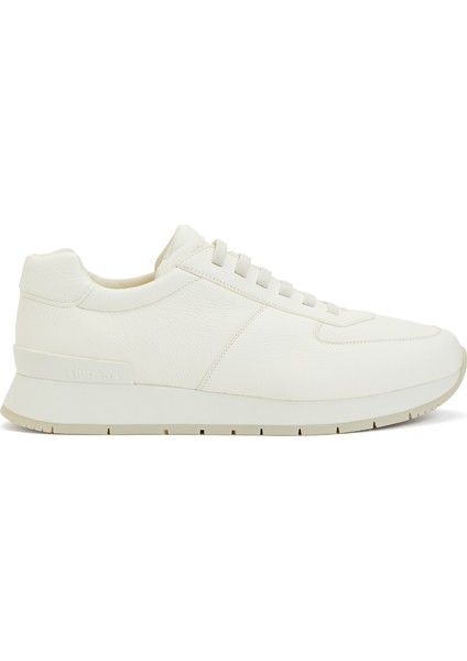 Krem Erkek Deri Sneaker