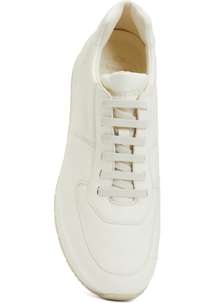 Krem Erkek Deri Sneaker fırsatları
