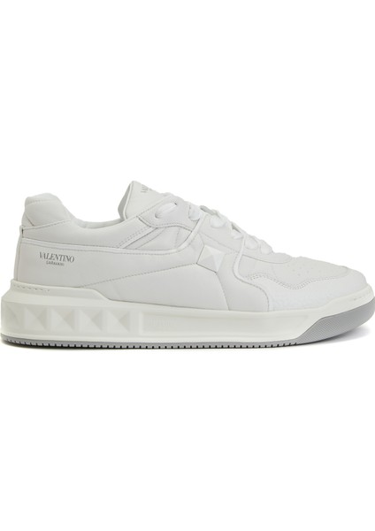 One Stud Beyaz Erkek Deri Sneaker