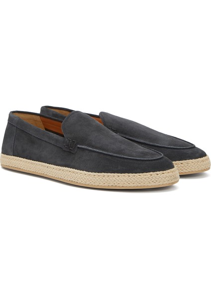 Lacivert Erkek Süet Loafer