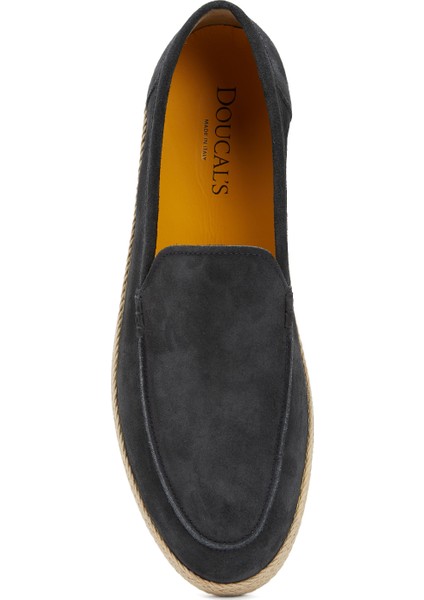 Lacivert Erkek Süet Loafer